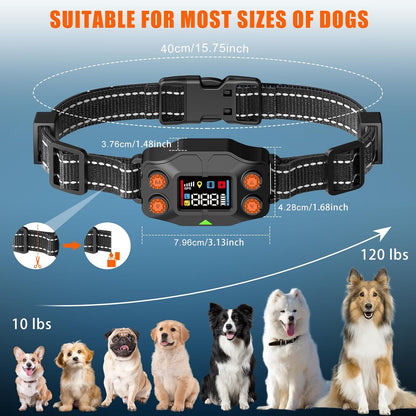 GPS Wireless Dog Containment System with Adjustable Range, IPX7 Waterproof Collar, and 5 Training Modes for Medium to Large Dogs Over 15 lbs