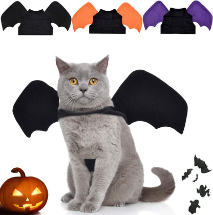3 Pieces Halloween Pet Cat Bat for Puppy Cat Dog Bat Costume Halloween Cosplay Bat Costume Halloween Party Decoration (Medium)