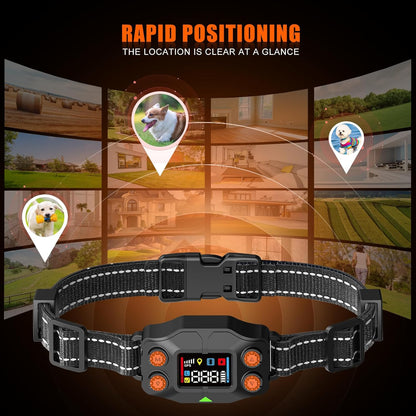 GPS Wireless Dog Containment System with Adjustable Range, IPX7 Waterproof Collar, and 5 Training Modes for Medium to Large Dogs Over 15 lbs
