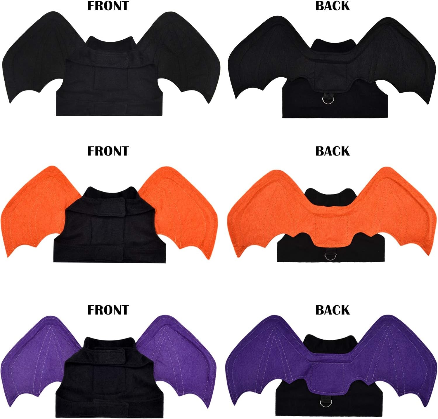 3 Pieces Halloween Pet Cat Bat for Puppy Cat Dog Bat Costume Halloween Cosplay Bat Costume Halloween Party Decoration (Medium)