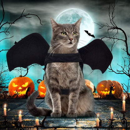 3 Pieces Halloween Pet Cat Bat for Puppy Cat Dog Bat Costume Halloween Cosplay Bat Costume Halloween Party Decoration (Medium)